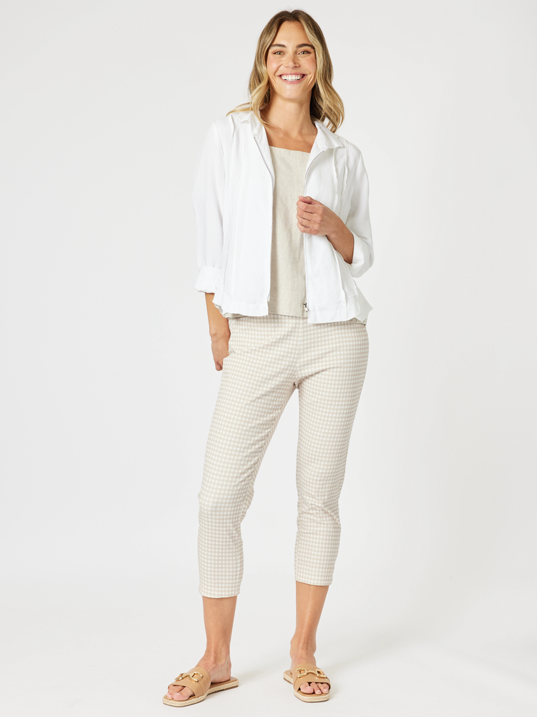 Lino Le Marais Jacket - White GORDON SMITH