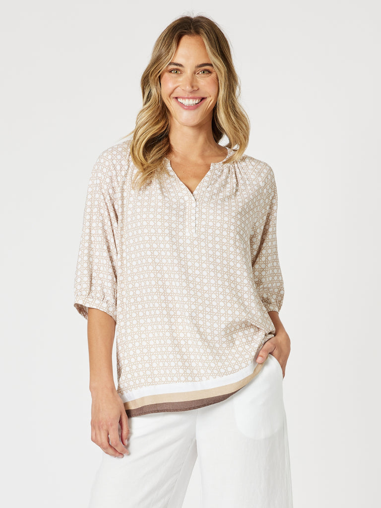Rattan Top-Natural/White