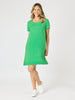Lino Stitch Dress-Elm