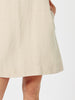 Lino Stitch Hem Dress - Natural