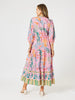 Mardi Gras Print Dress - Pink/ Multi