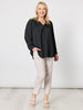 Lux Plait Top - Black