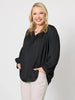 Lux Plait Top - Black
