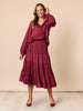 Lux Ruche Skirt - Shiraz