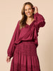 Lux Plait Top - Shiraz