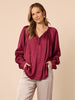 Lux Plait Top - Shiraz