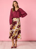 Verona Print Skirt - Shiraz Multi