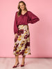 Lux Plait Top - Shiraz