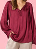 Lux Plait Top - Shiraz