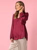 Lux Plait Top - Shiraz