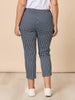 Alexis Gingham Print Pant - Navy gordon smith