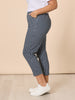 Alexis Gingham Print Pant - Navy gordon smith