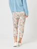 Lyla Floral Print Slim Leg Pant - Natural Floral GORDON SMITH