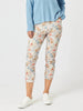 Lyla Floral Print Slim Leg Pant - Natural Floral GORDON SMITH