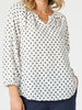 Get Dotty Top-Navy/White