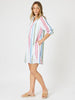 Havana Stripe Shift Dress - Basil Multi
