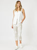 Lino Long Vest-White