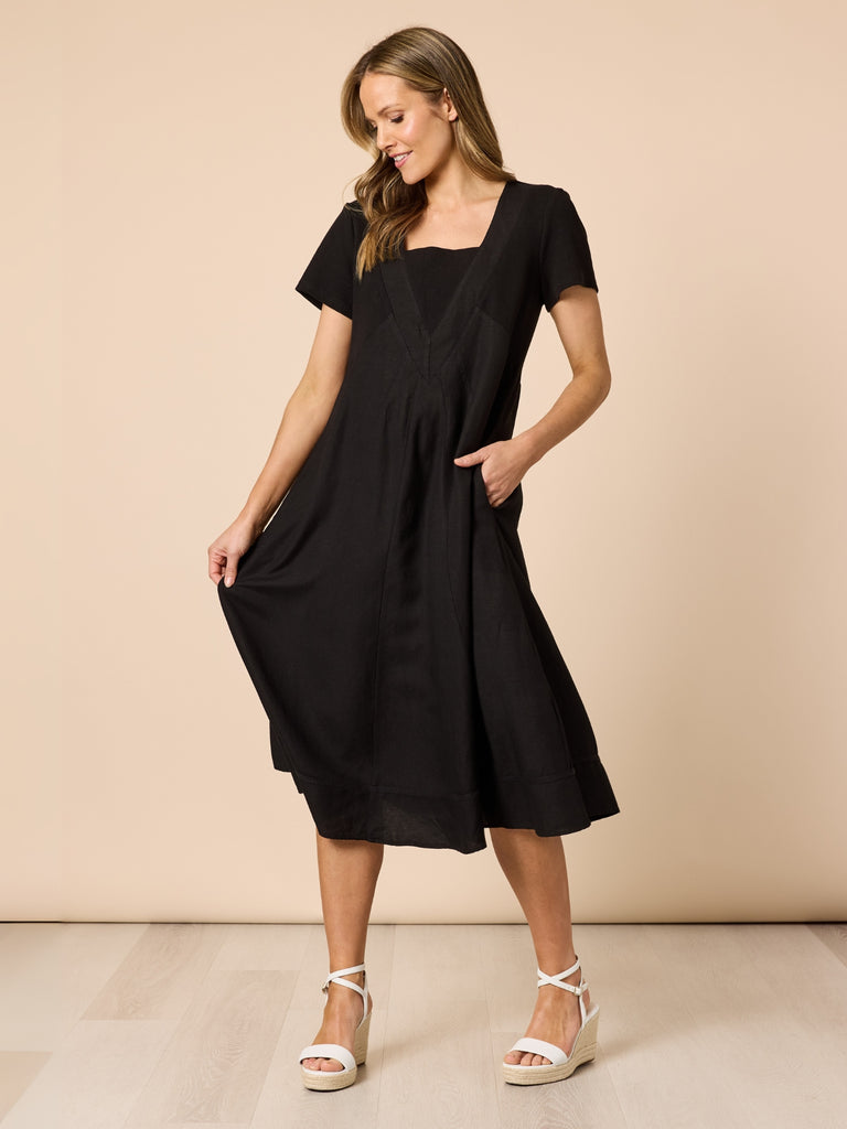 Lino Le Marais Dress - Black
