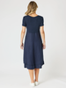 Lino Le Marais Dress - Navy gordon smith