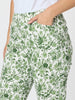 Alexandria Floral Print Pant - Basil White