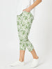 Alexandria Floral Pant - Basil White