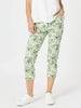 Alexandria Floral Pant - Basil White