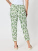Alexandria Floral Print Pant - Basil White