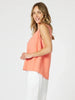The Lino Button Back Cami - Papaya gordon smith