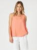 The Lino Button Back Cami - Papaya gordon smith