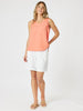 The Lino Button Back Cami - Papaya gordon smith