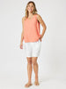 The Lino Button Back Cami - Papaya gordon smith
