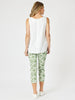 Alexandria Floral Pant - Basil White
