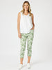 Alexandria Floral Pant - Basil White