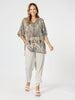 Luxe Ruche Tie Pant  - Champagne