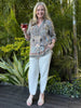 Lara Linen Wide Leg Pant - Natural