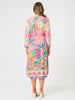 Mandalay Bay Midi Dress - Pink / Multi