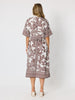 Palm Cove Shirt Dress - Espresso White