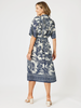 Palm Cove Dress-Navy Multi