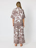 Palm Cove Print Shirt - Espresso White