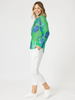 Garden Bloom Shirt-Elm Blue