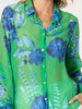 Garden Bloom Shirt-Elm Blue