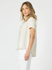 Lino Embroidered Shirt - Natural / White