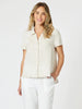 Lino Embroidered Shirt - Natural / White
