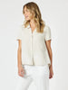 Lino Embroidered Shirt - Natural / White