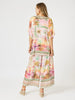 Passport V Neck top-Sunset Multi