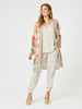 Luxe Ruche Tie Pant  - Champagne