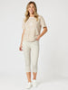 Cote D Azur Stripe Print Tee - Natural/White gordon smith