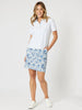 Alexandria Floral Print Skirt - Blue/White GORDON SMITH
