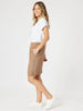 Stitch Hem Skirt - Nutmeg