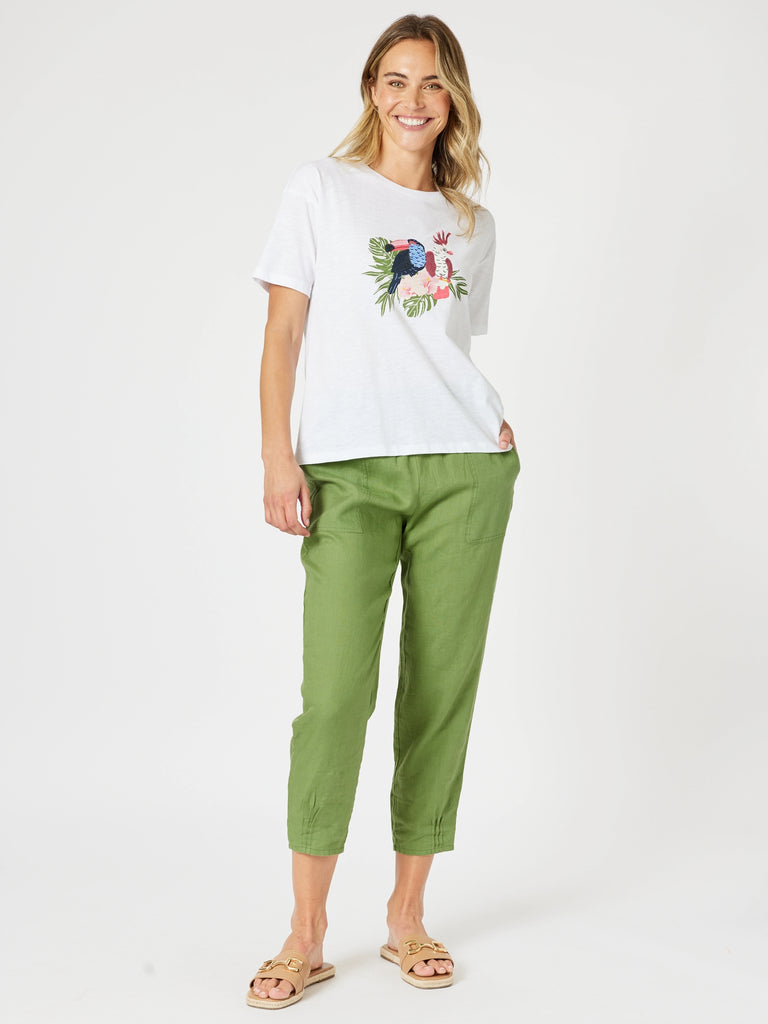 Aviary Graphic Tee - White